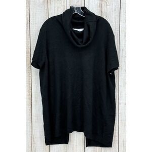 Whitespace by Bella Vin‎ Poncho Sweater Plus Size 3X Cowl Neck Short Sleeve NWT